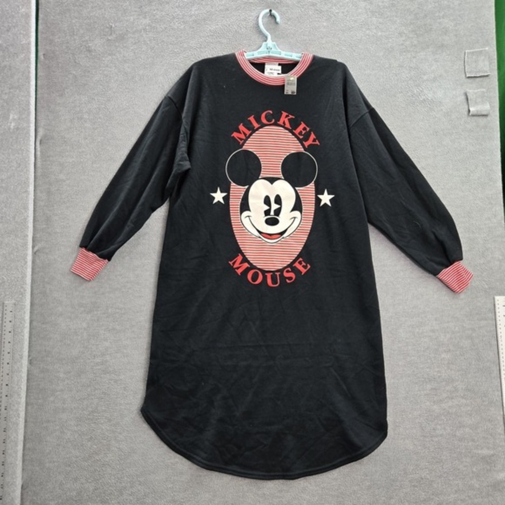 VINTAGE Mickey & Co. Women Sleepwear M Black Graphic Print Mouse 90s USA NWT